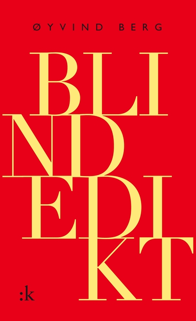Omslaget til Blindedikt