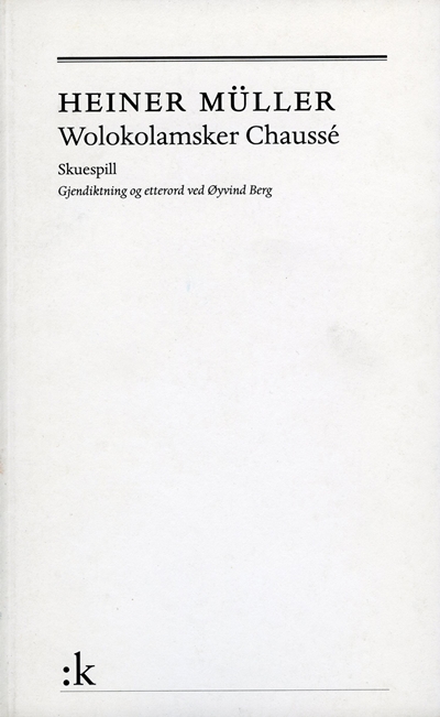 Omslaget til Wolokolamsker Chausseé