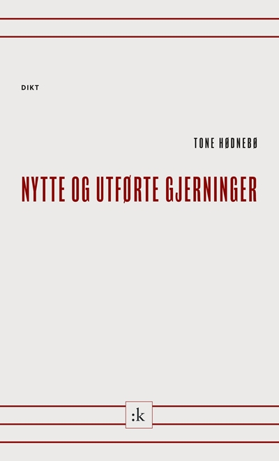 Omslaget til Nytte og utførte gjerninger